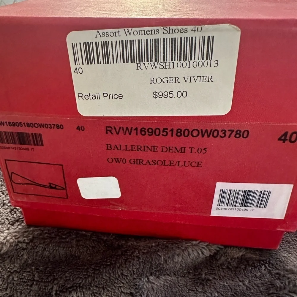 Roger Vivier ballerina flat. Color - mustard/yellow with crème. Size 40/10 - Picture 3 of 8